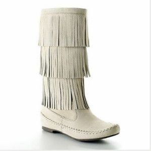LC Lauren Conrad Fringe Boot